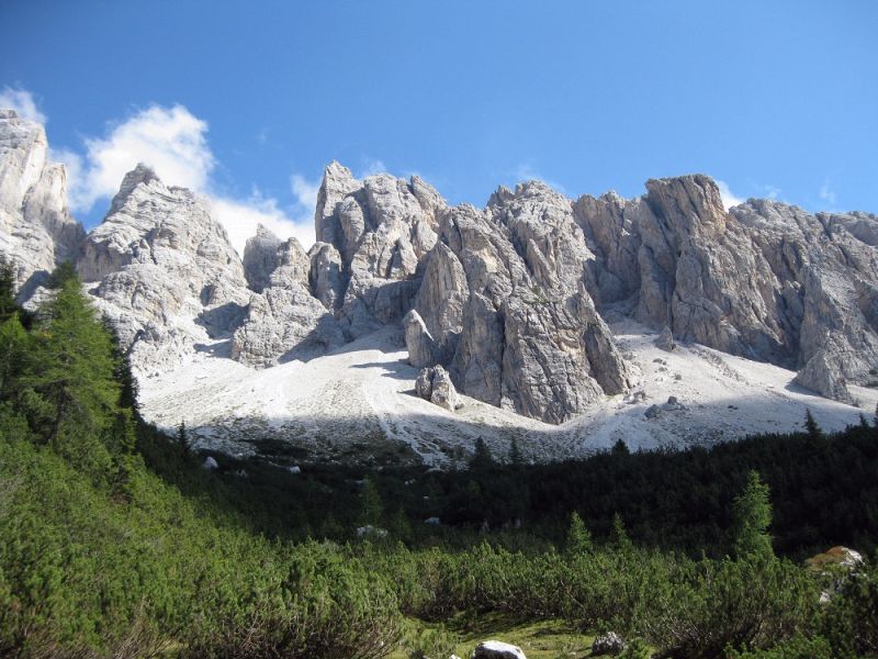 Die Kalkfelsen des Civetta-Massivs