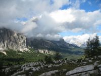 Tofana de Rozes [3225m] in Wolken