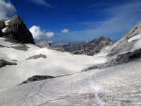 Viel Schnee am Hribarice-Sattel