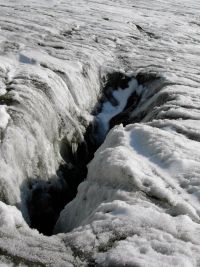 Spalte im Bluemlisalpgletscher