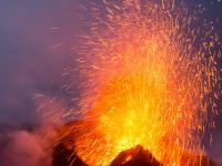 Stromboli-Krater Eruption