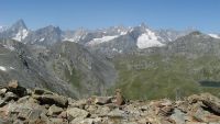 grandiose Aussicht auf das Mont-Blanc-Massiv