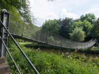 Hängebrücke an der Helmerother Mühle