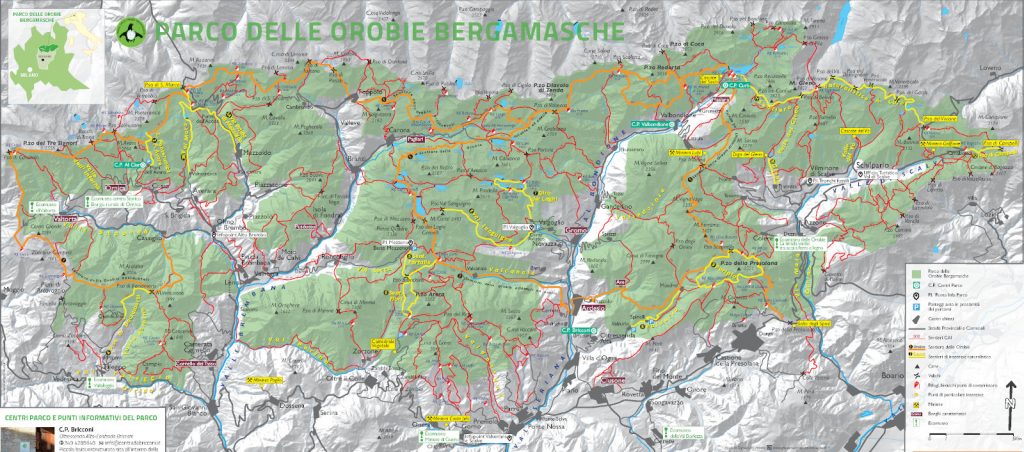 Wanderwege im Parco delle Orobie Bergamasche