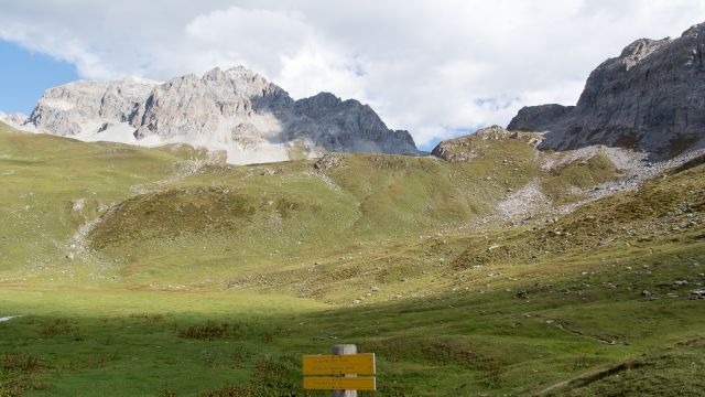 Wegweiser zum Col du Palet