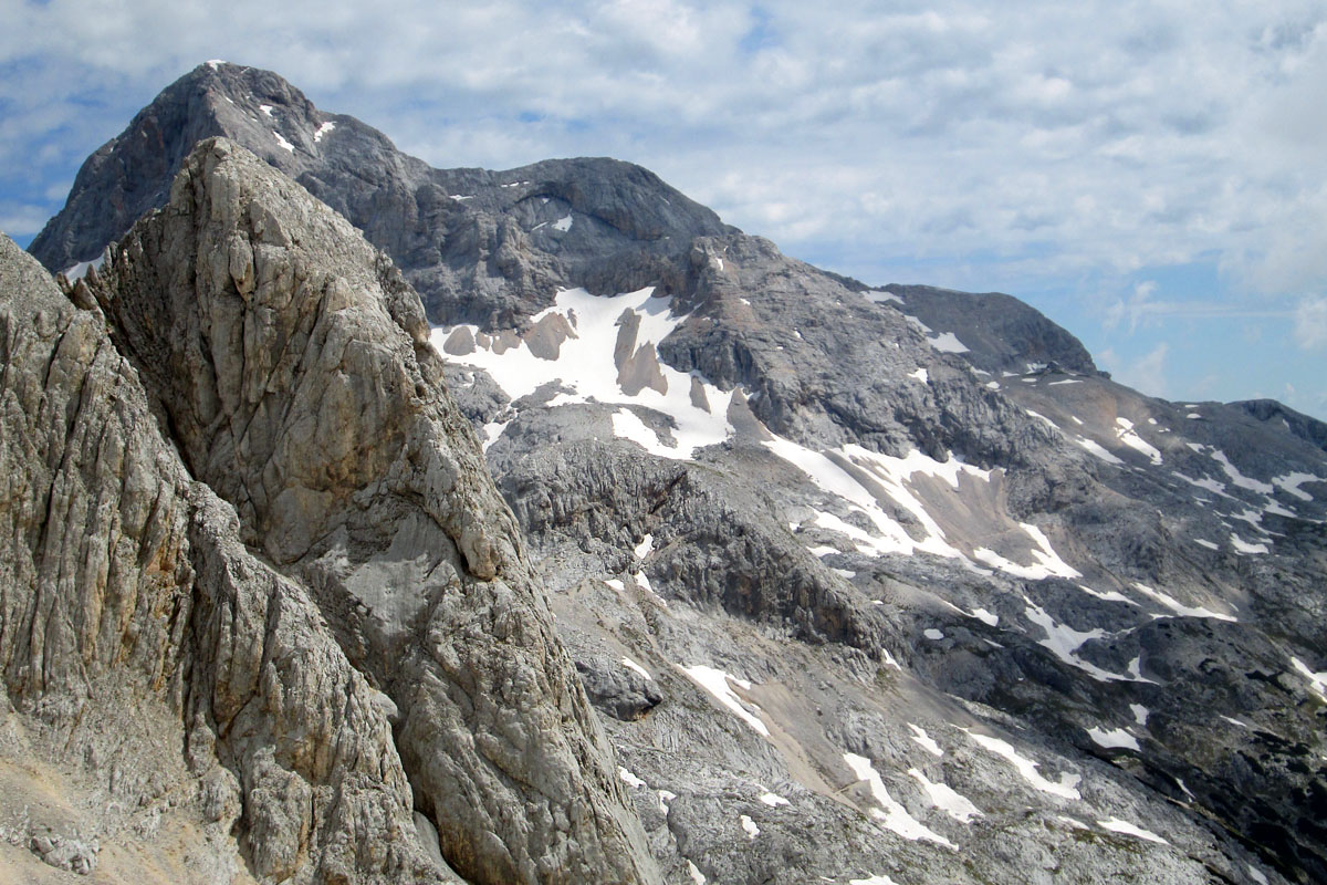 Triglav-Gipfel von Süden