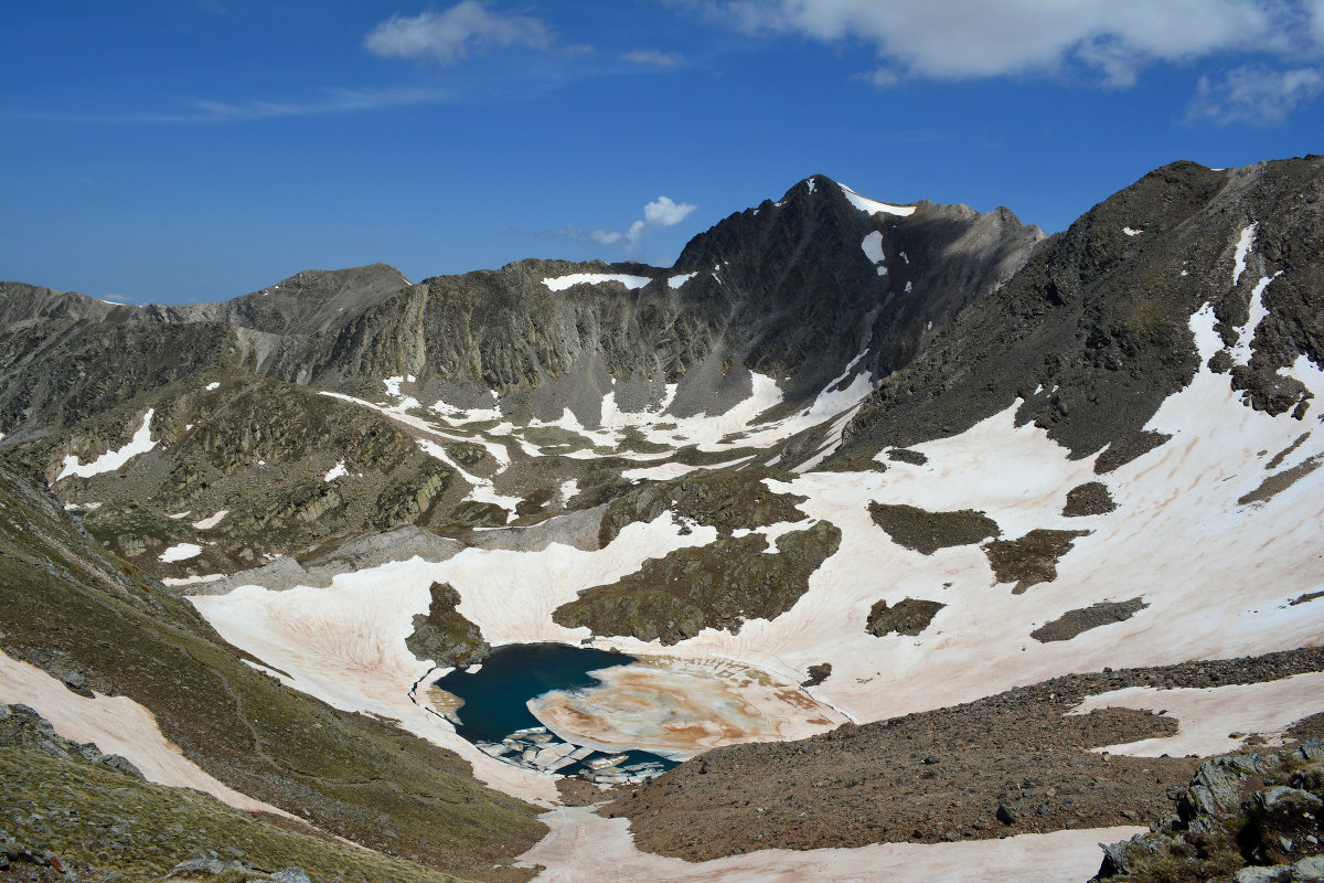 Etang Bleu (2615m) am Coll de Caranca (2725m)